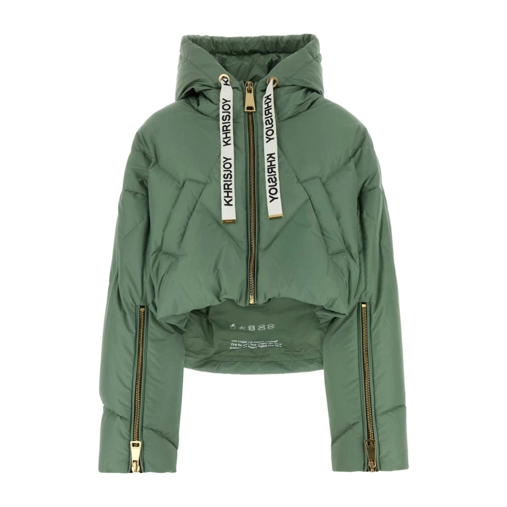 Sage Green Down Jacket - Khrisjoy - Modalova