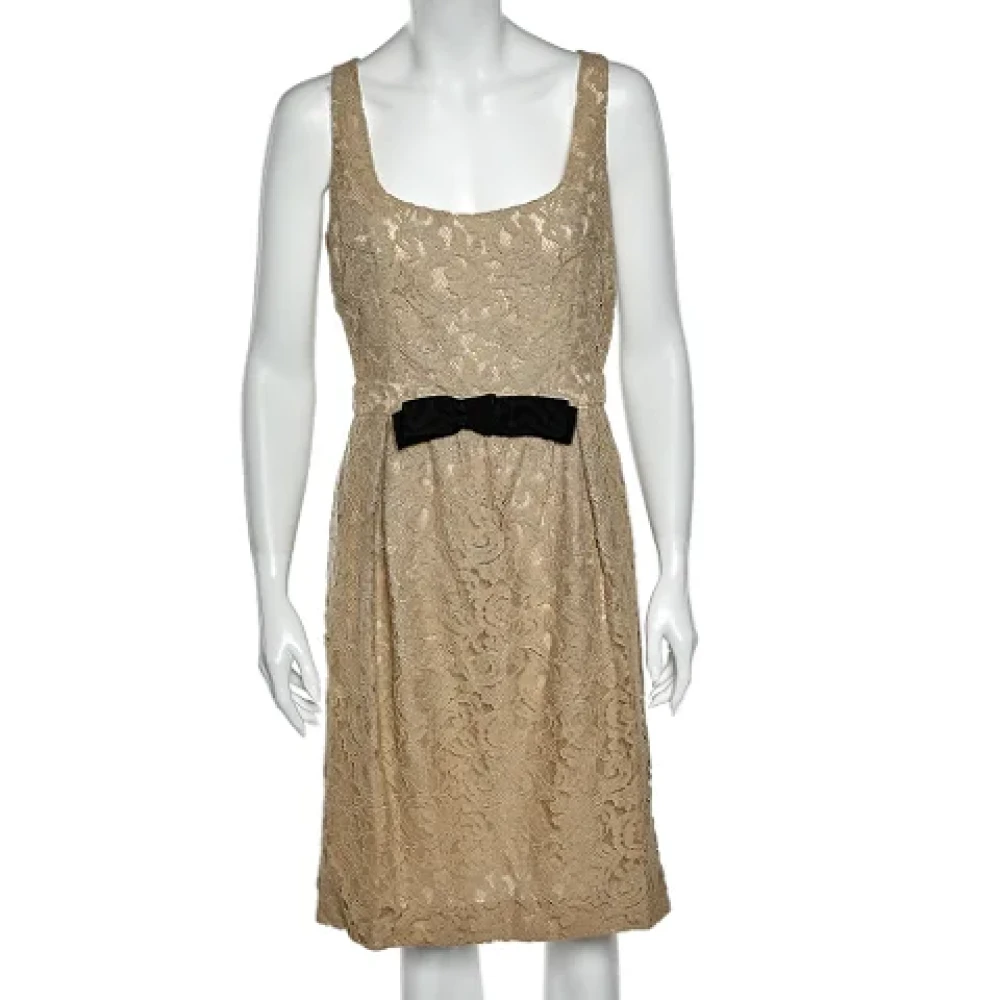 Moschino Pre-Owned Pre-owned Lace dresses Beige Dames