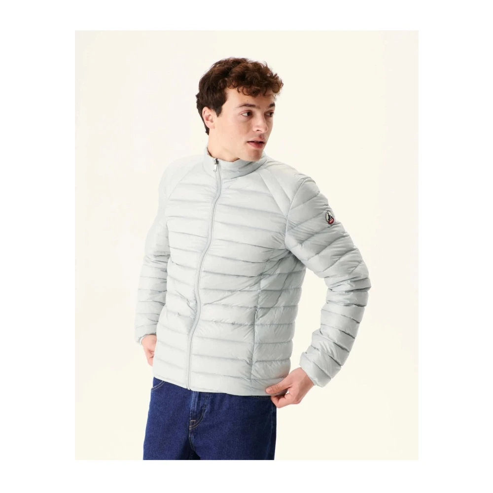 Jott Lichte getailleerde donsjas Net over de top Gray Heren