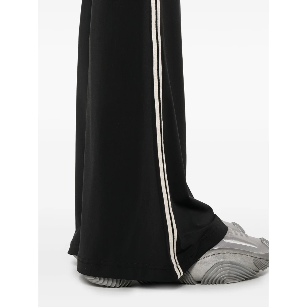 Palm Angels Zwarte Classic Logo Aansluitende Broek Black Dames