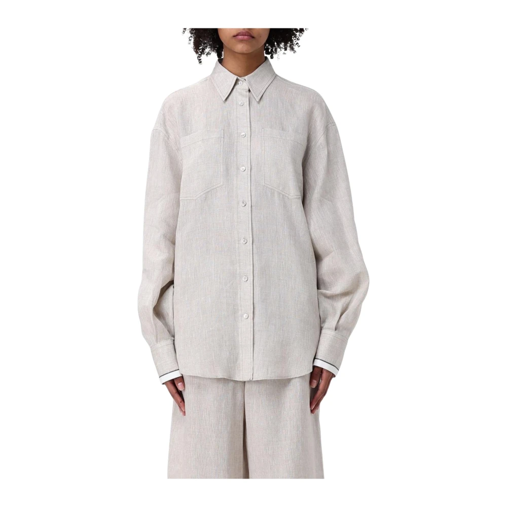 Blouses & Shirts > Shirts - - Brunello Cucinelli - Modalova