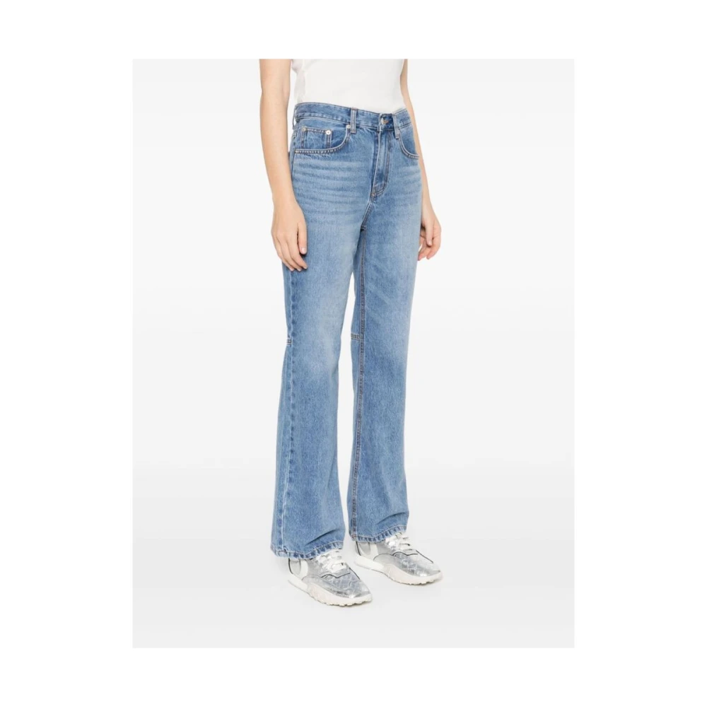 LOW Classic Blauwe Denim Jeans met Vervaagd Effect Blue Dames