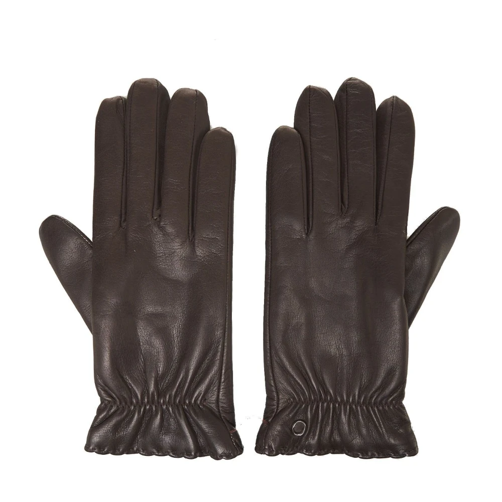 Orciani Bruine Leren Handschoenen Stijlvolle Accessoires Brown Dames