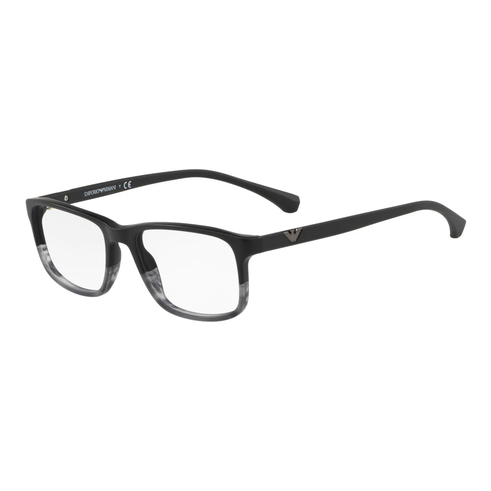 Emporio Armani Zwart Grijs Brillenmontuur Black Unisex