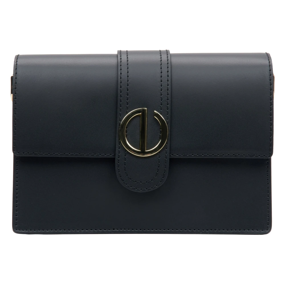 Estro Women's Black Shoulder Bags, One Size, Leather Shoulder Bag