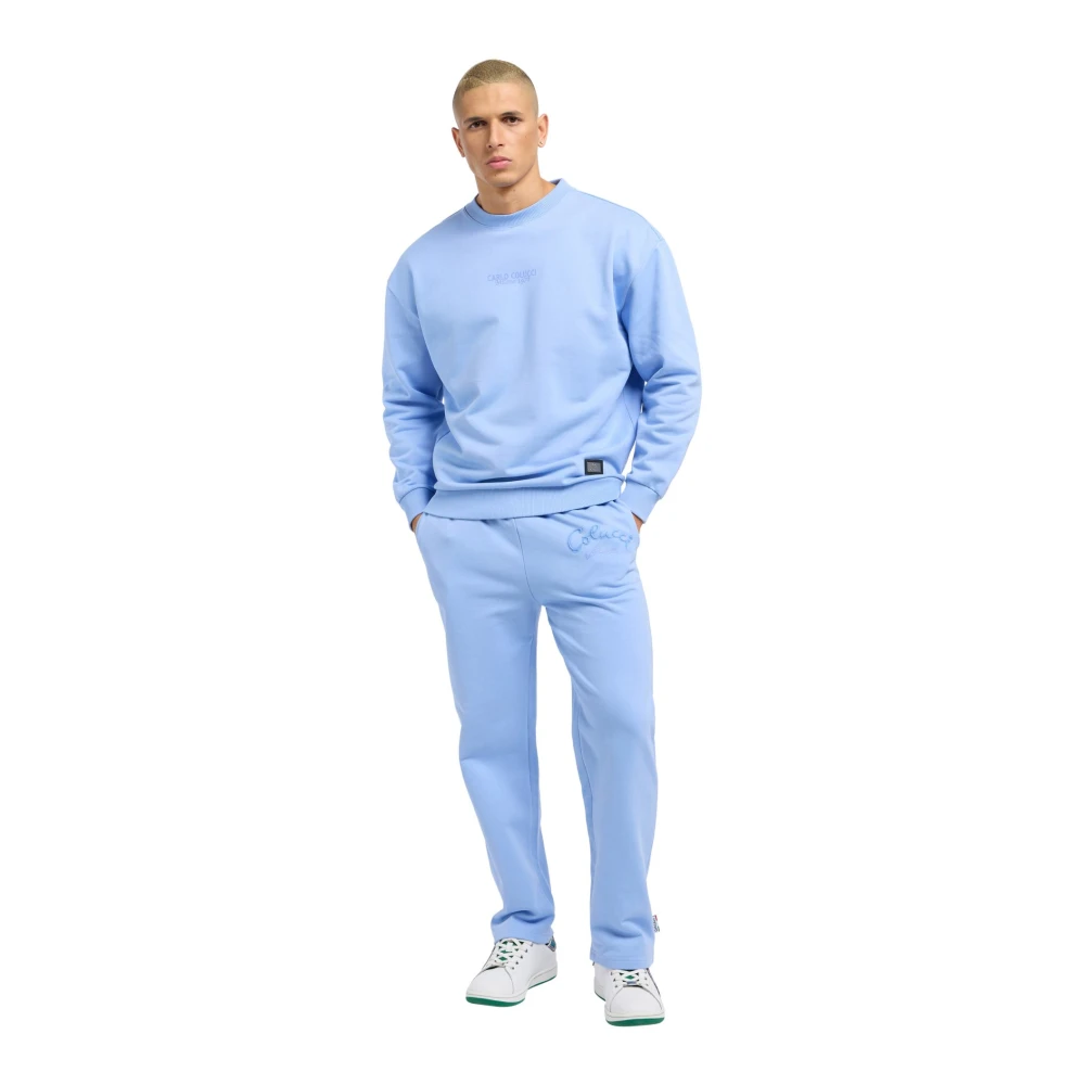 carlo colucci Premium Sweatshirt La Famiglia D'ottavio Blue Heren