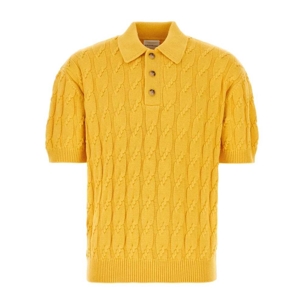 Drole de Monsieur Polo Shirts Yellow Heren