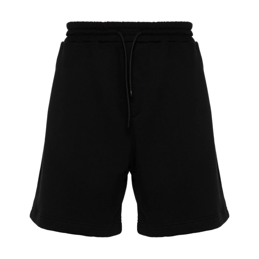 Msgm Zwarte Casual Shorts voor Mannen Black Heren