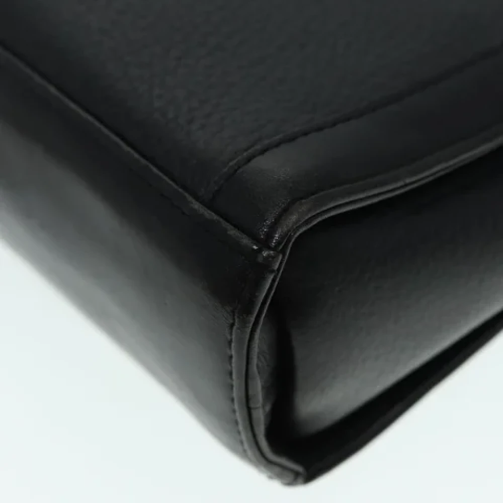 Burberry Vintage Pre-owned Leather handbags Black Dames