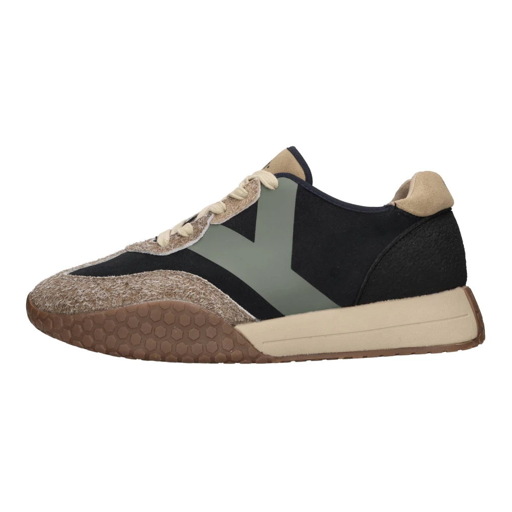 Kehnoo Suède en Stoffen Sneakers Heren Schoenen Veelkleurig Multicolor