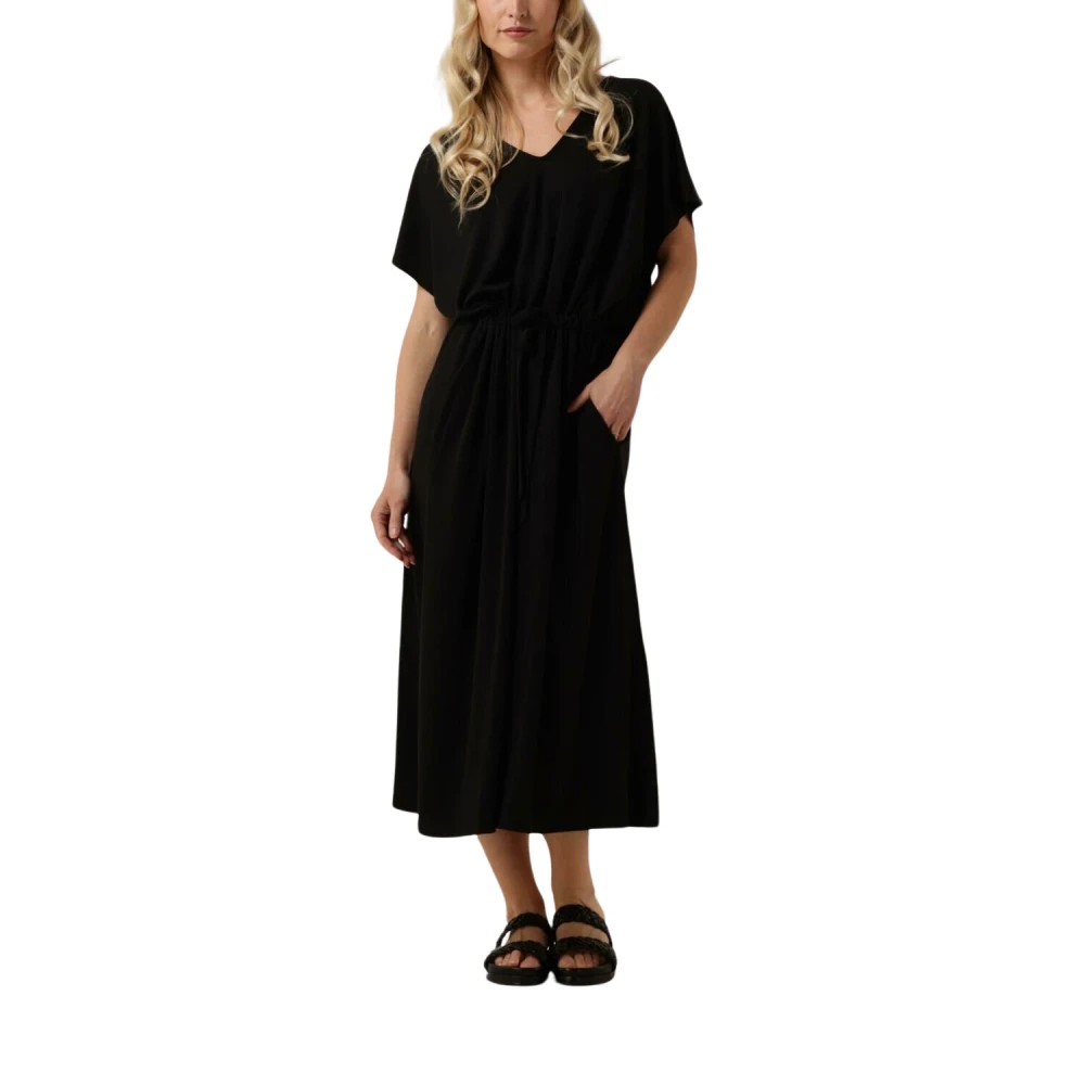 MINUS Dames Jurken Trina Midi Modal Dress Zwart