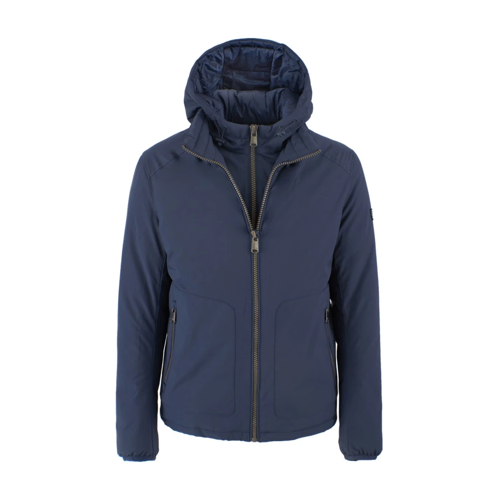 YES ZEE Blauwe Jassen Regular Fit Polyester Blue Heren