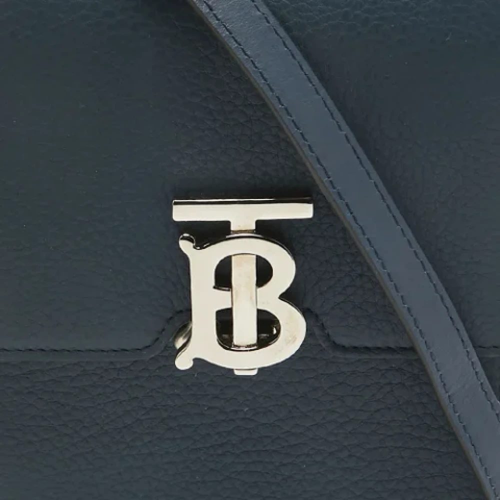 Burberry Vintage Pre-owned Leather shoulder-bags Blue Dames