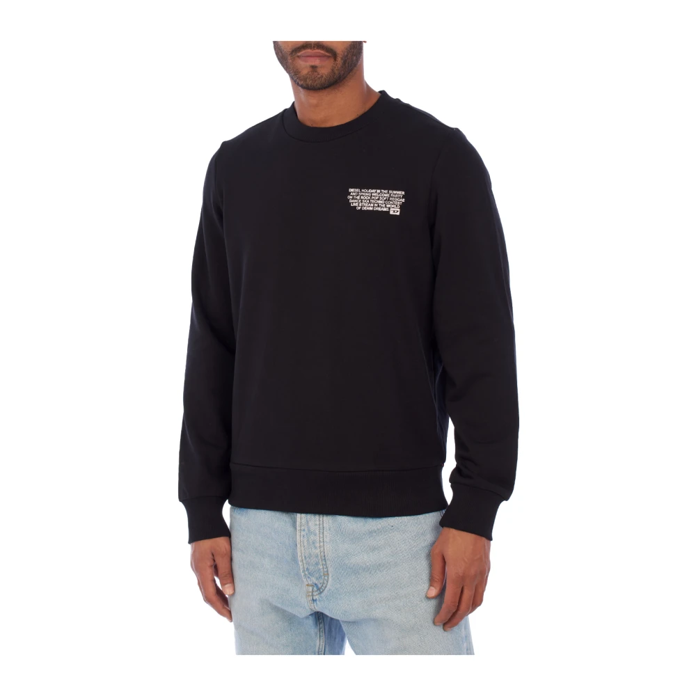 Diesel Uomo Nero Felpe, Xl, New,