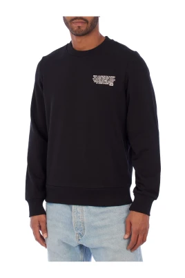 Rundhalsad sweatshirt med text