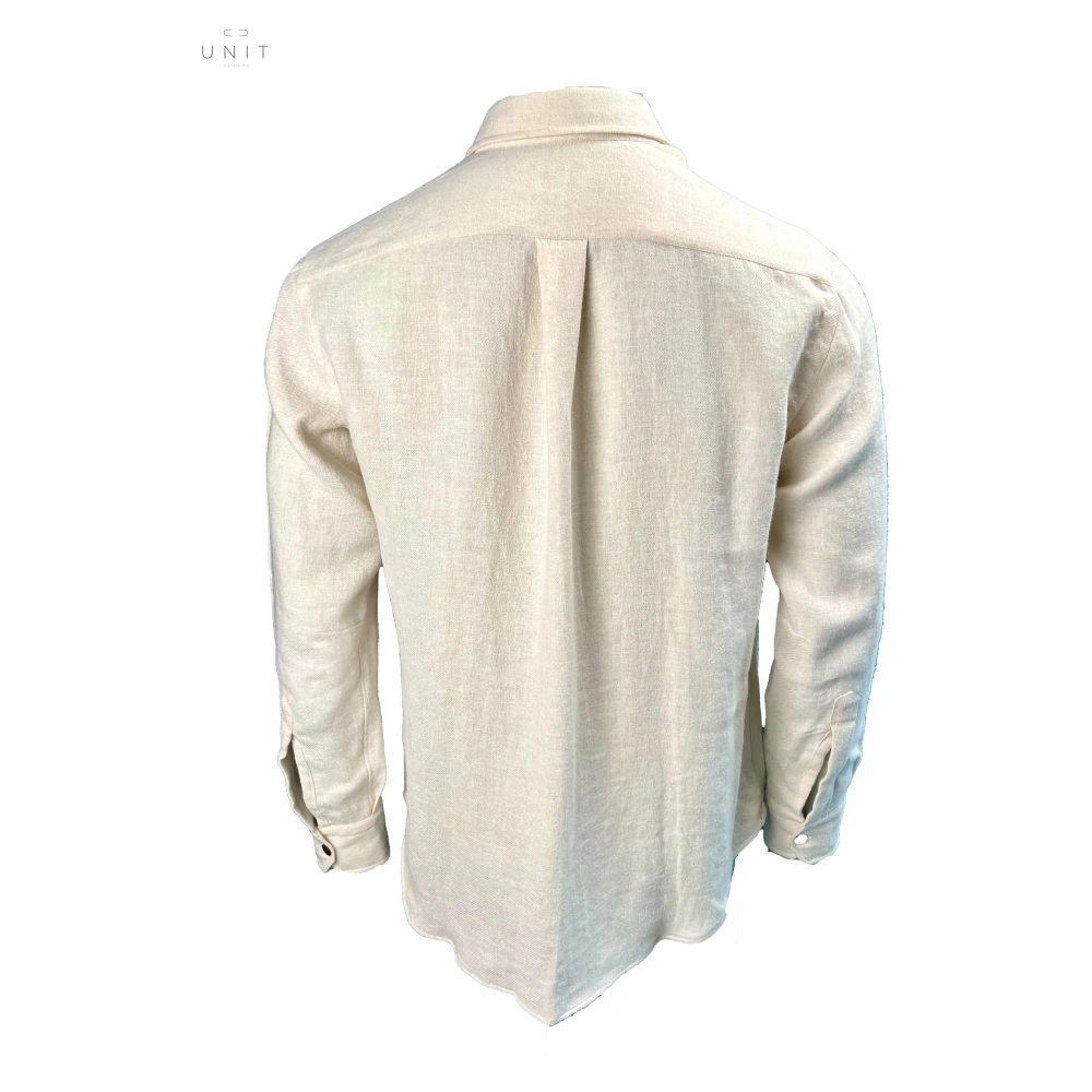 Salvatore Piccolo Rustiek Overshirt in Zandkleuren Beige Heren