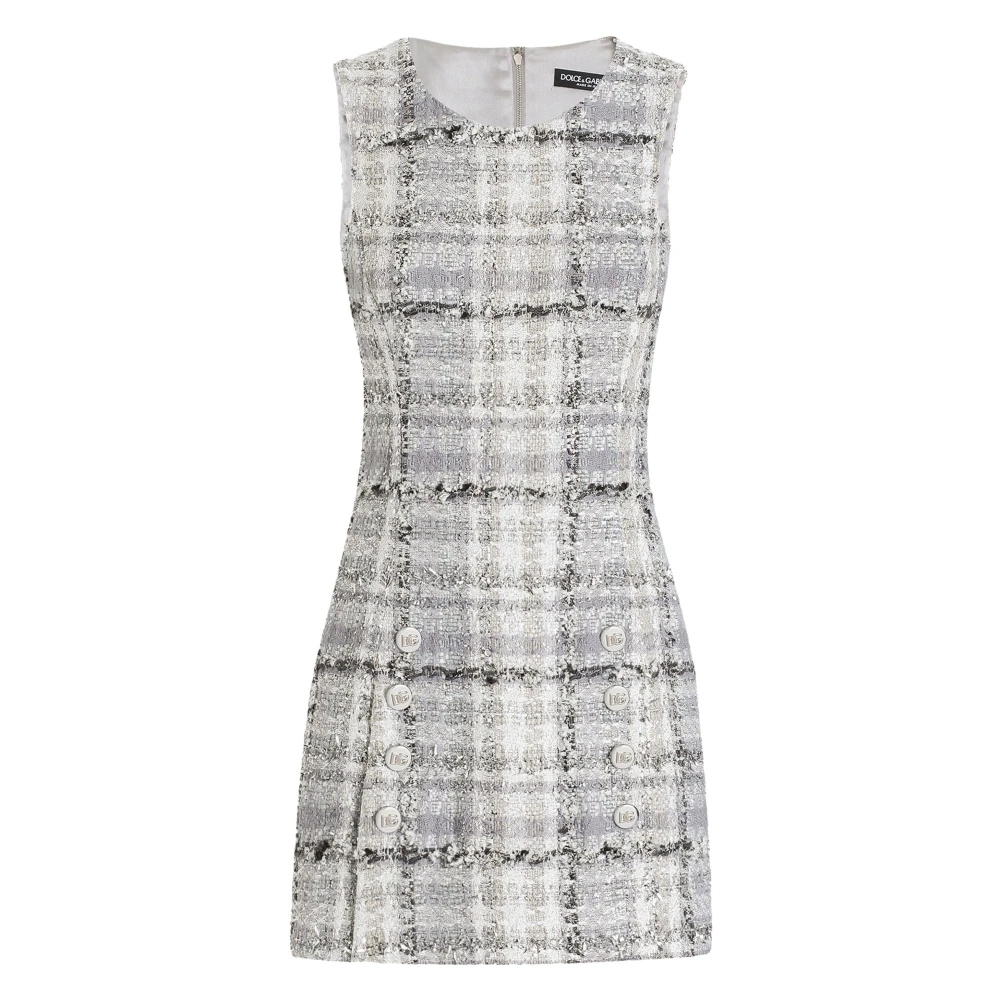 Dolce & Gabbana Elegante Jurk S8100 Gray Dames