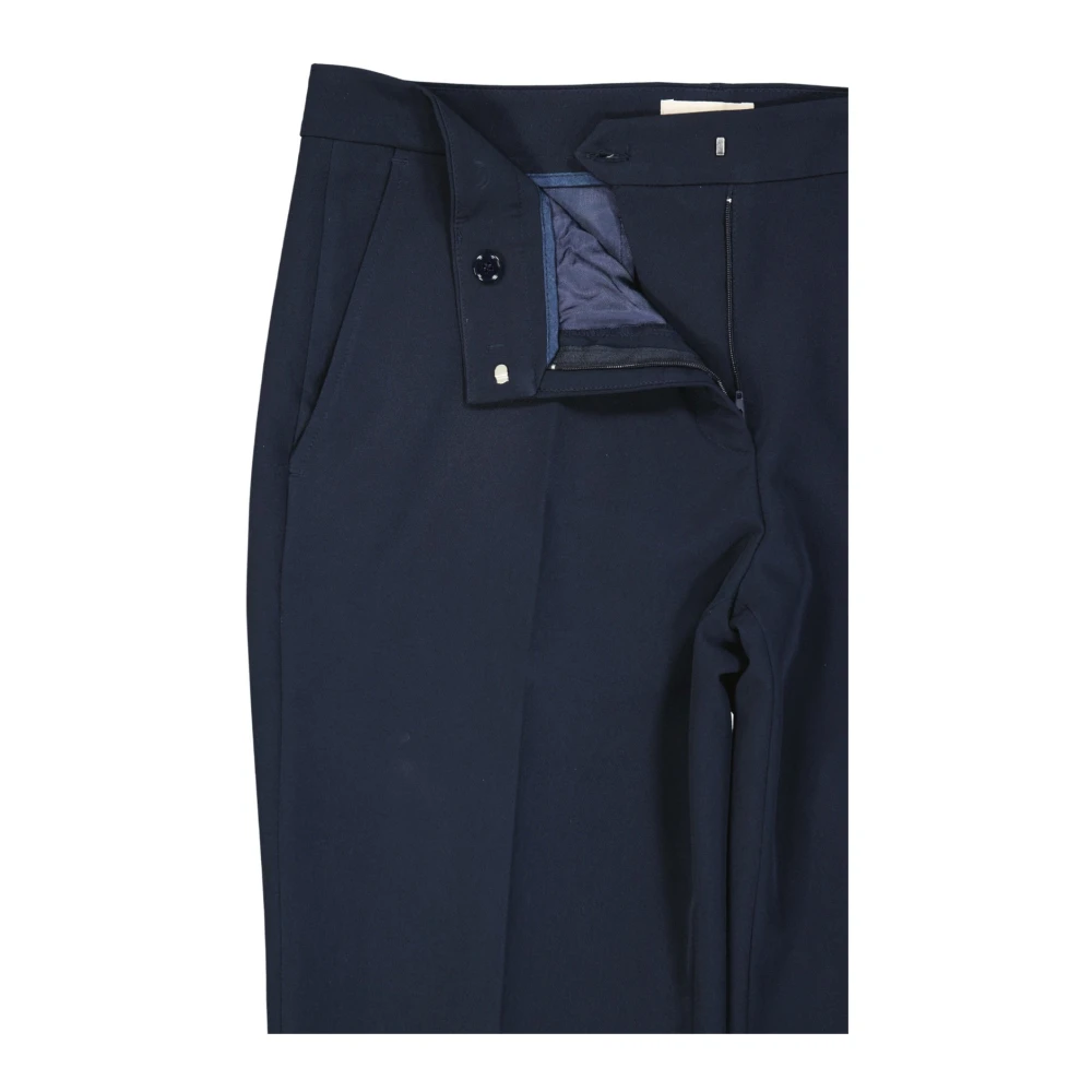 Blanca Vita Cropped Broek met Zakken en Riem Blue Dames