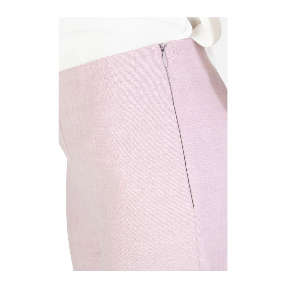 Sandro Ferrone Viscose Blend Palazzo Broek Collectie Pink Dames