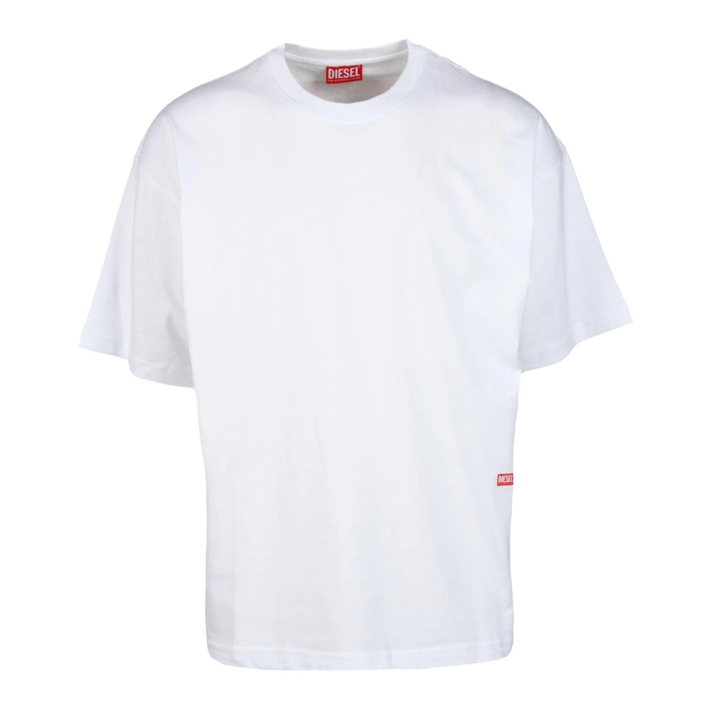 Diesel Katoenen T-shirt White Heren