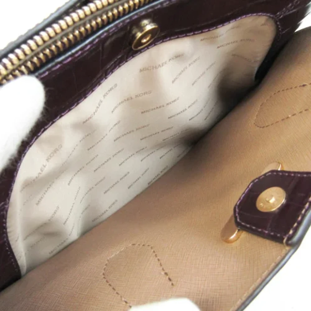 Michael Kors Pre-owned Leather handbags Purple Dames