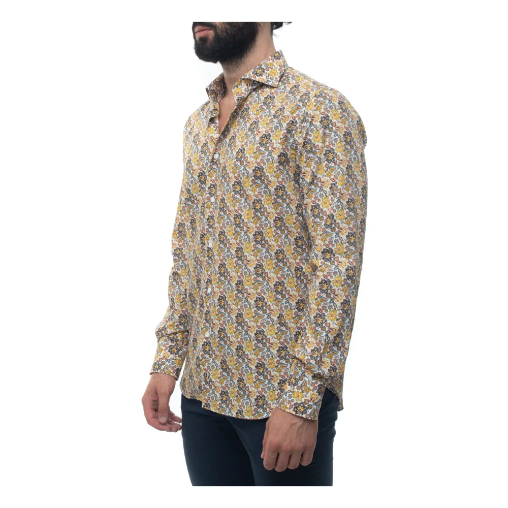 Càrrel Fantasy Bloemen Casual Shirt Gemaakt in Italië Multicolor Heren
