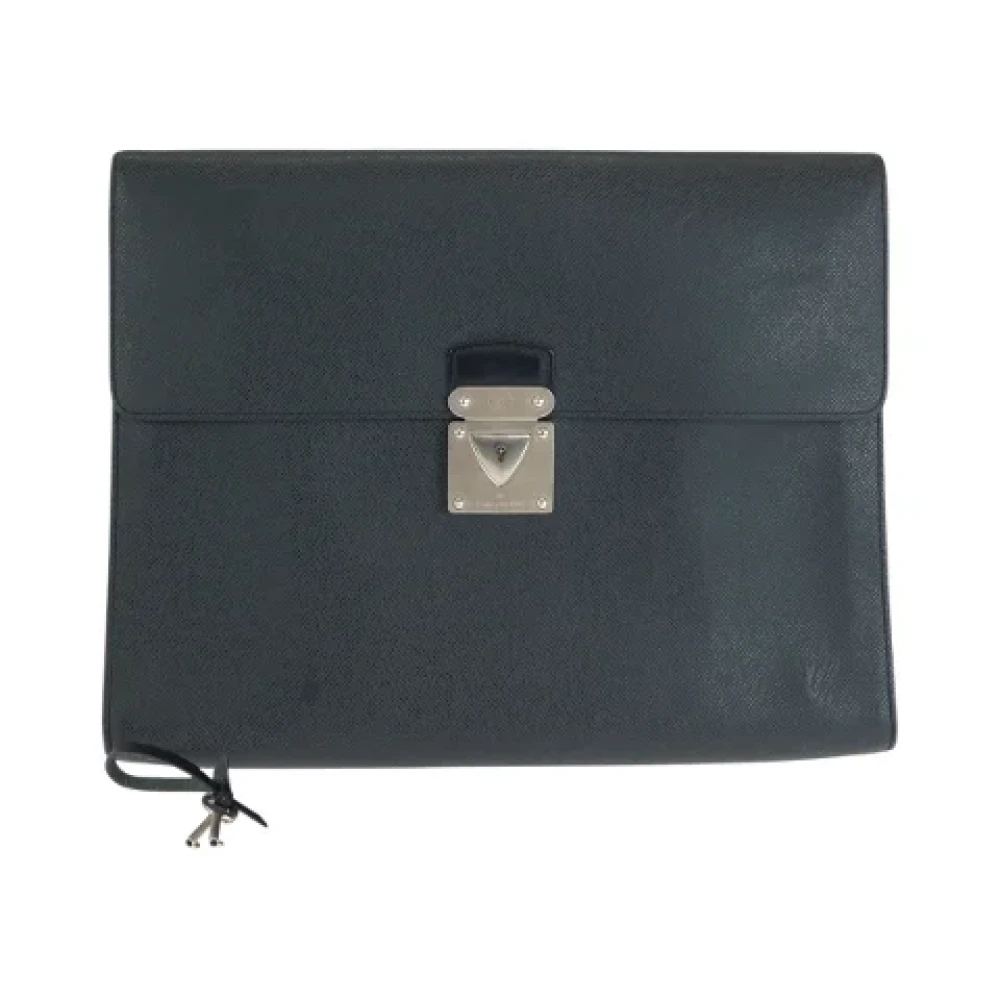 Louis Vuitton Vintage Pre-owned Leather briefcases Black Dames