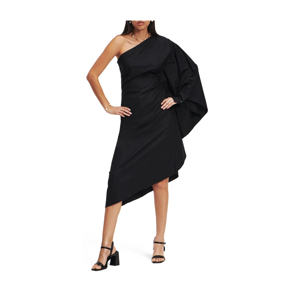 Karl Lagerfeld Asymmetrische Jurk Black Dames
