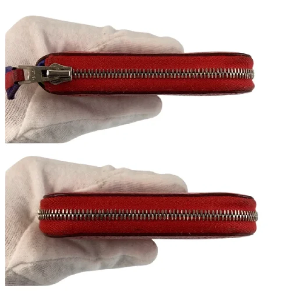 Hermès Vintage Pre-owned Leather wallets Red Dames