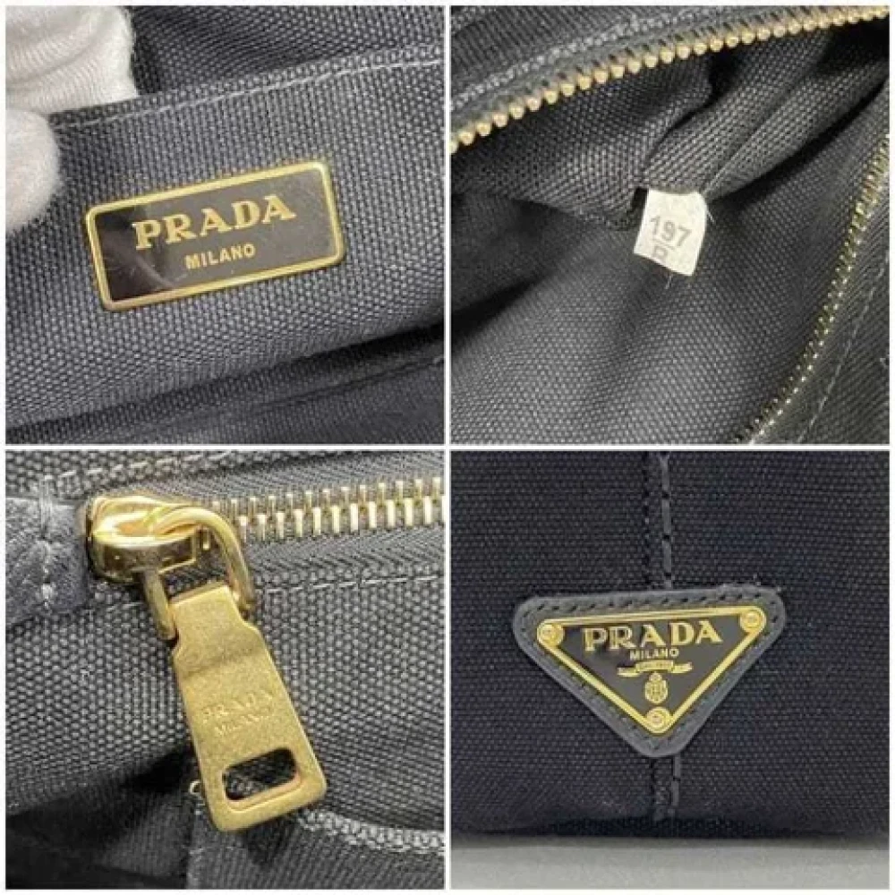 Prada Vintage Pre-owned Fabric prada-bags Black Dames