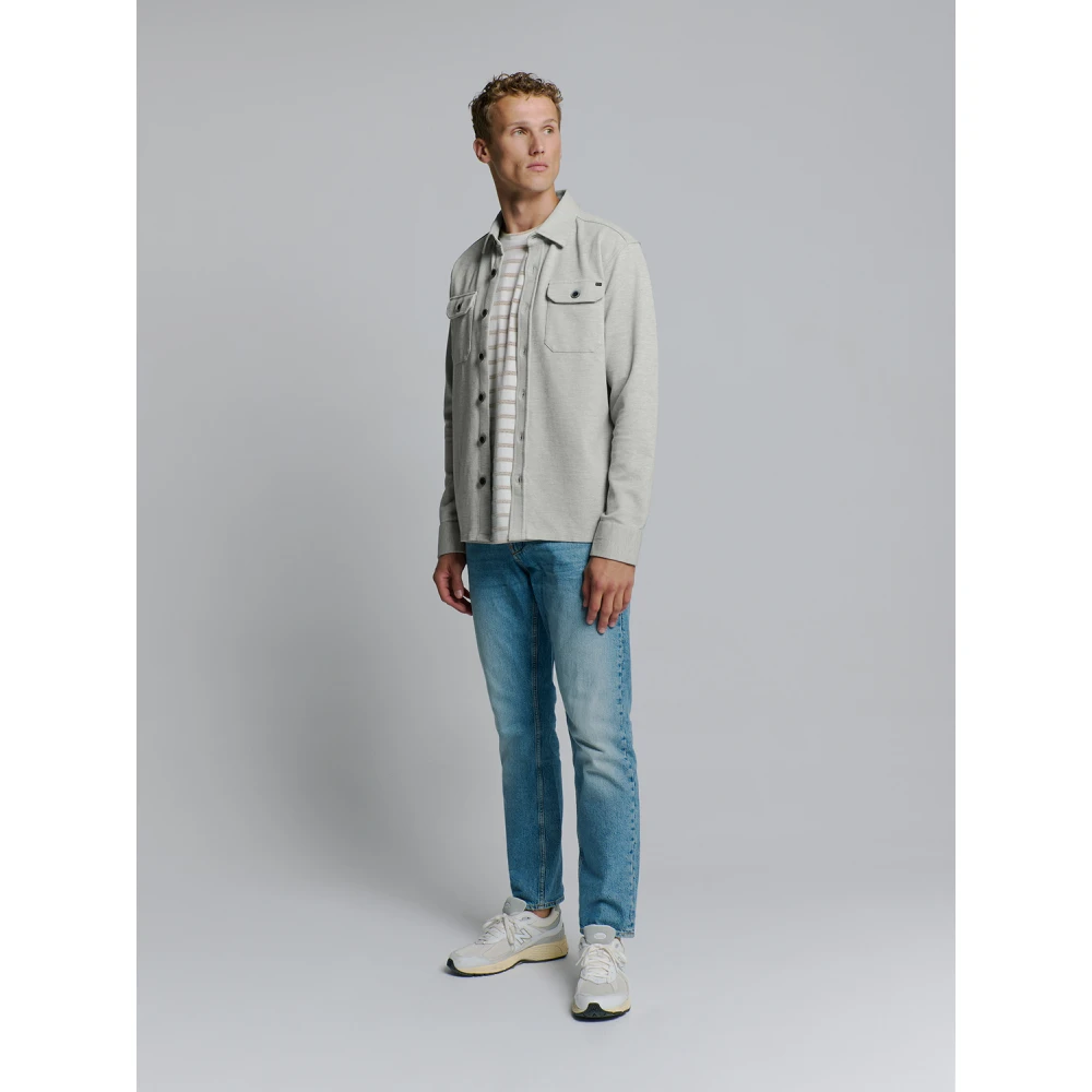 No Excess Knoopsluiting Sweat Overshirt Gray Heren