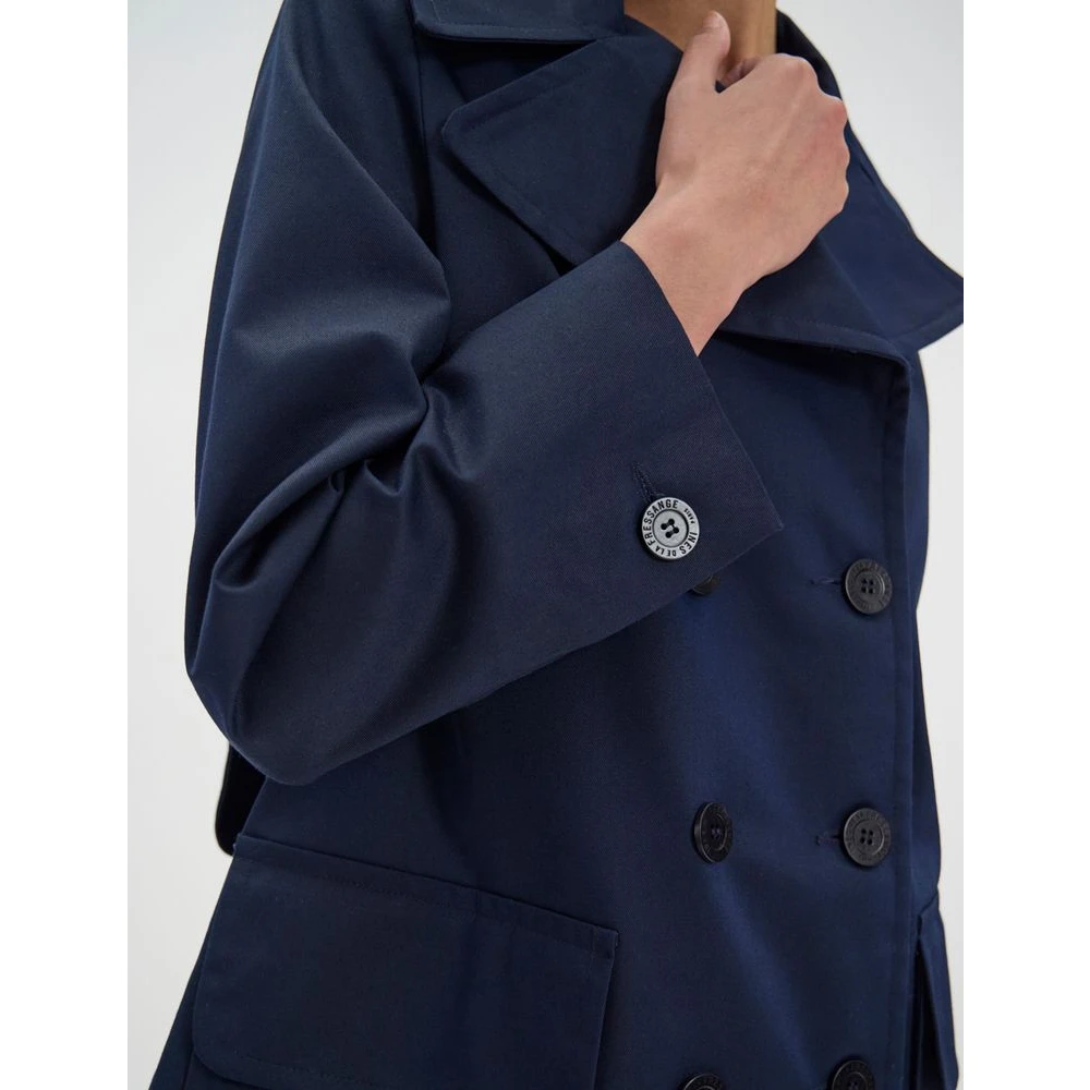 Ines De La Fressange Paris Seraphine Coat Seraphine Jas Blue Dames