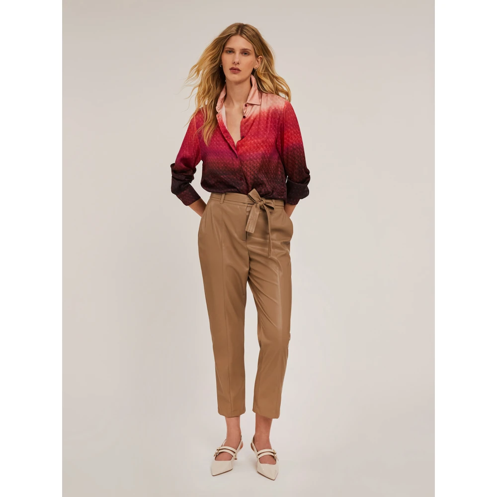 Motivi Overhemd in getint satijn Multicolor Dames