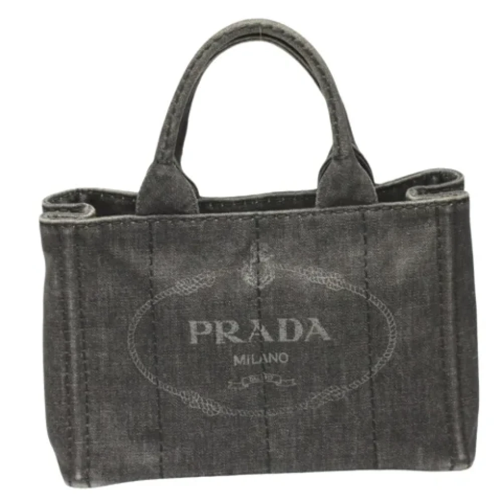 Prada Vintage Pre-owned Fabric prada-bags Gray Dames