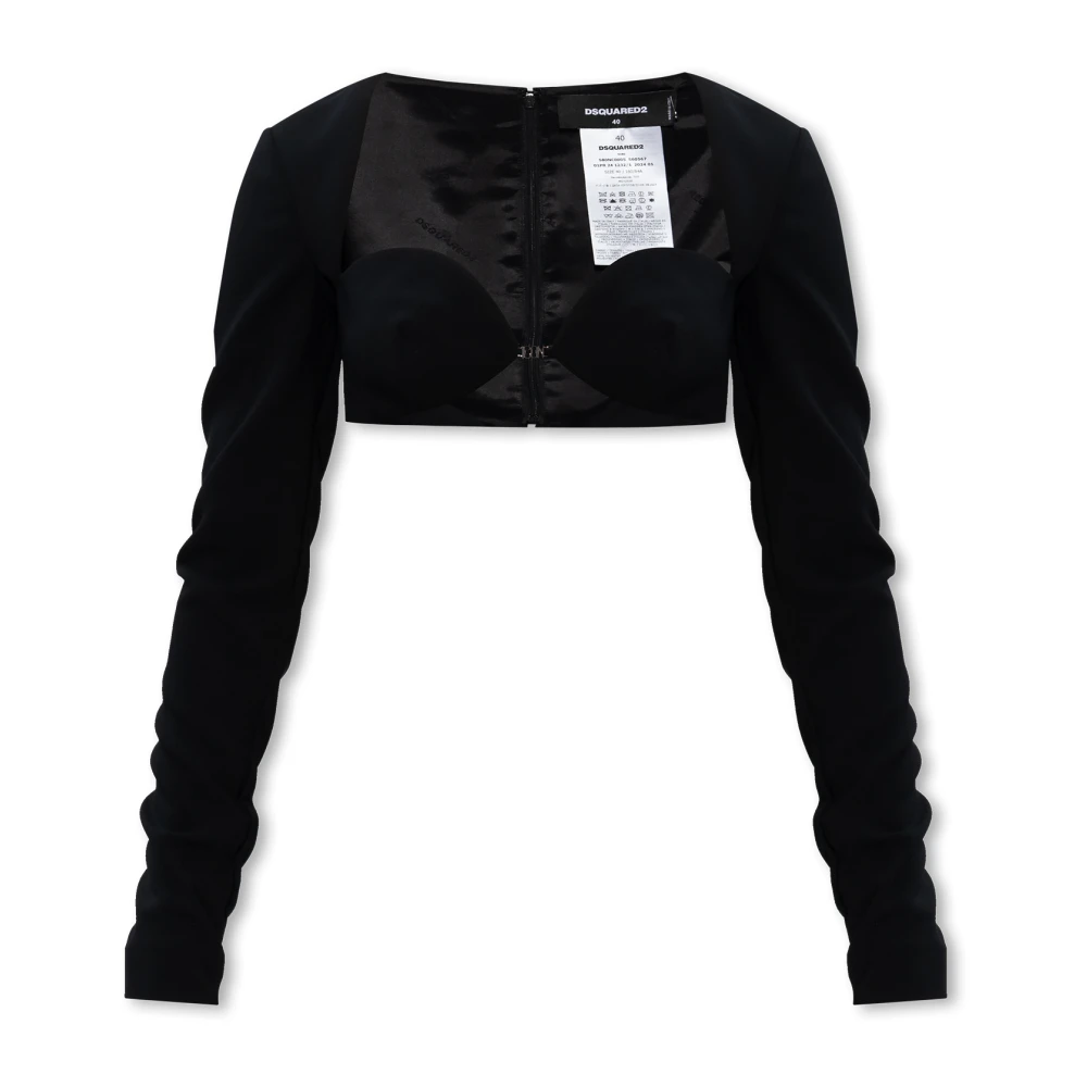 Dsquared2 Crop top Black Dames