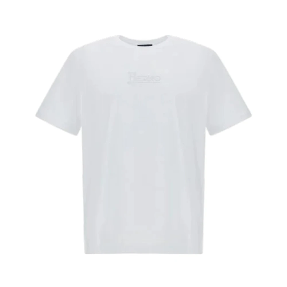 Herno Mannelijk Wit Tops Heren, S, Katoen, T-Shirts