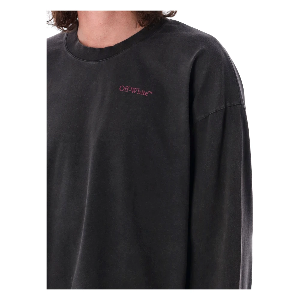 Off White Zwart Fuchs T-shirt Pink Bacchus Black Heren