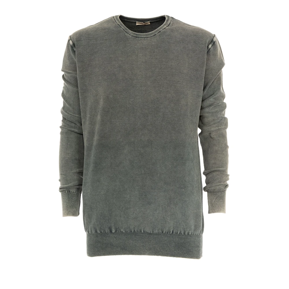 Cashmere Company Mannen Crew Neck Sweater Gray Heren