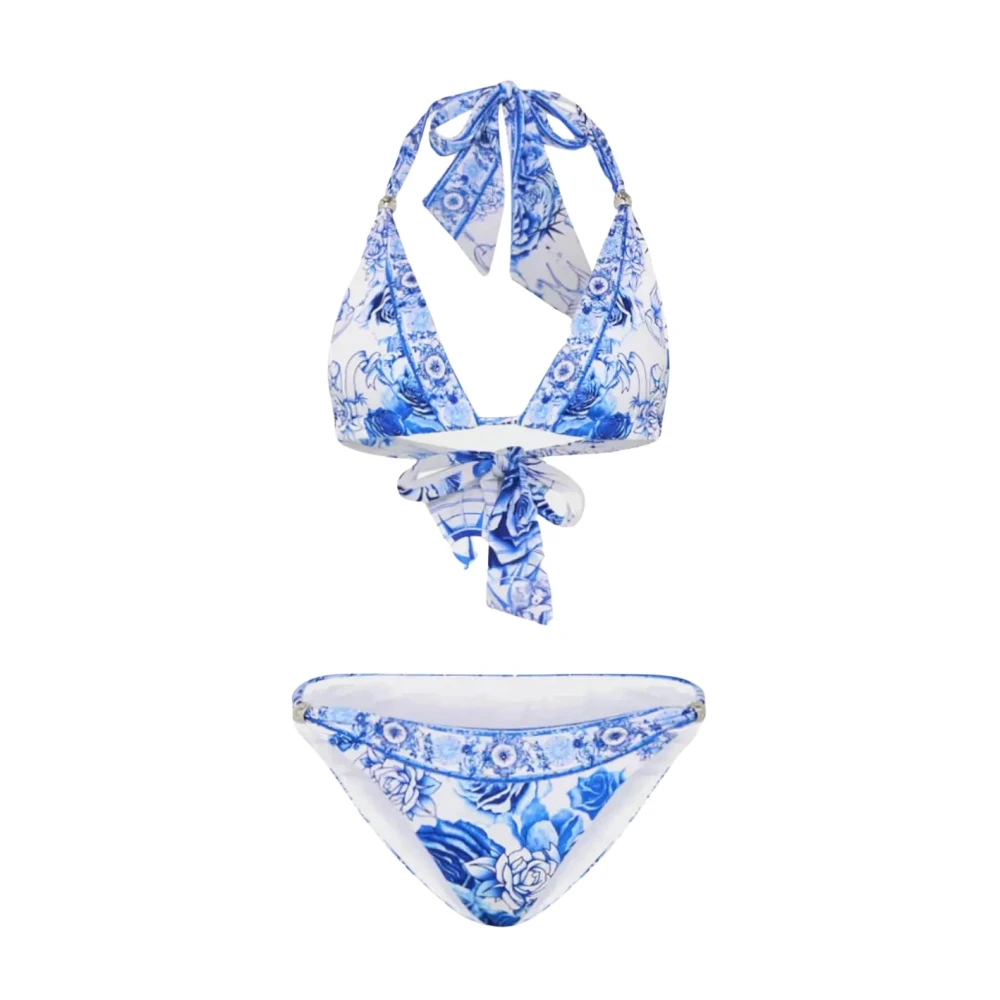 Camilla Blauw en wit bikini set Blue Dames
