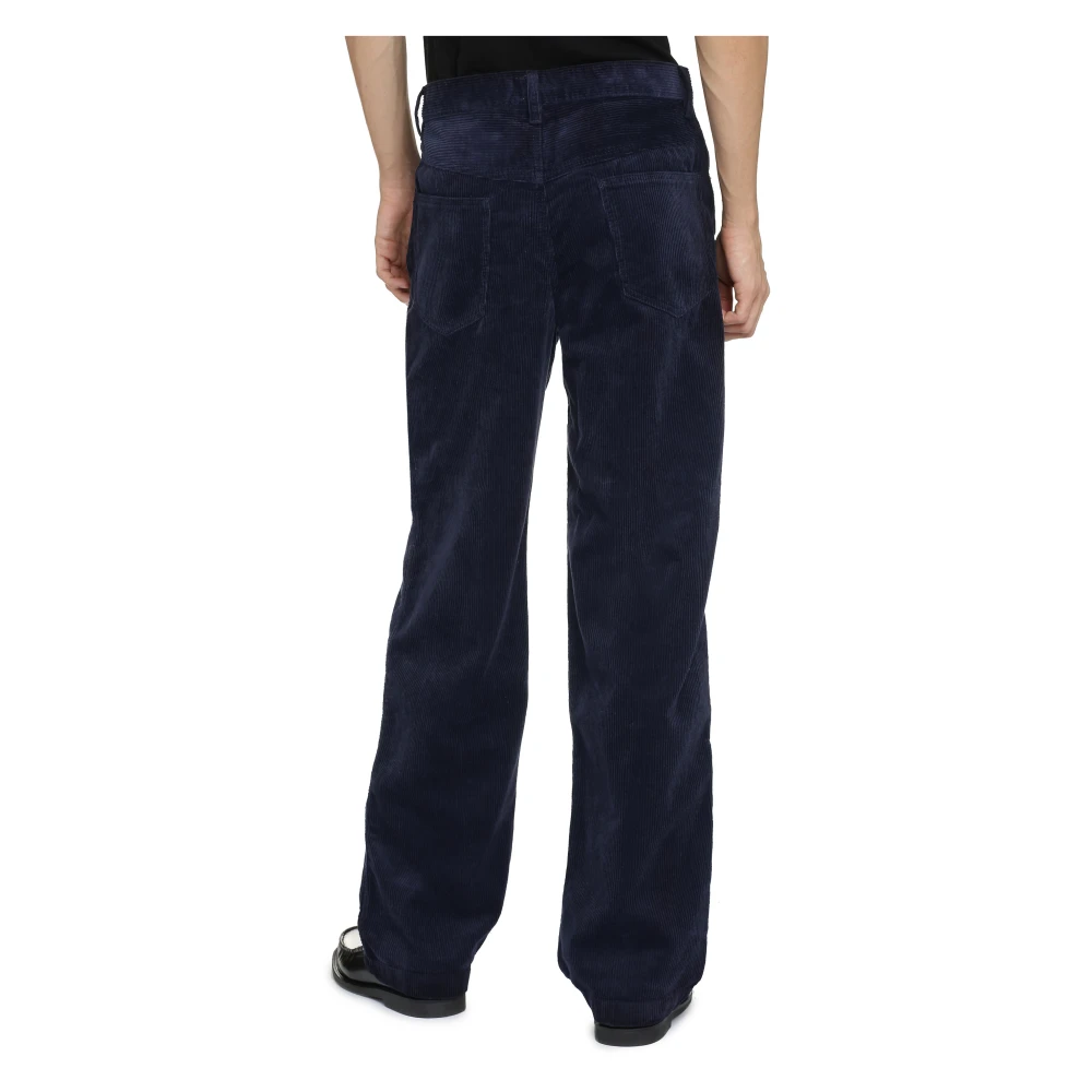 Isabel marant Jorje Corduroy Broek met Metalen Knopen Blue Heren