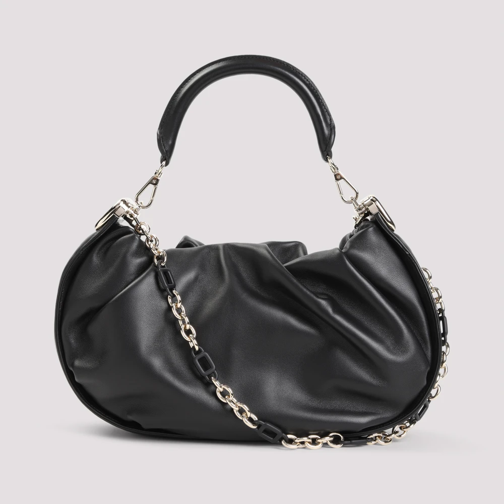 Roger Vivier Zwarte Nappa Lambsleren Handtas Black Dames