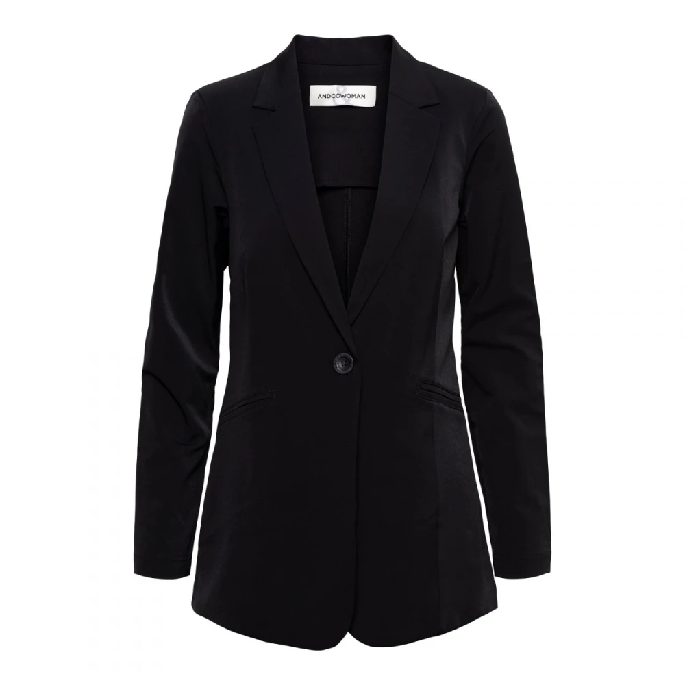&Co Woman Blazer Dames Getailleerd Black Dames