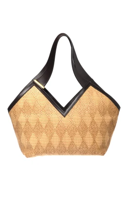 Raffia Axelväska