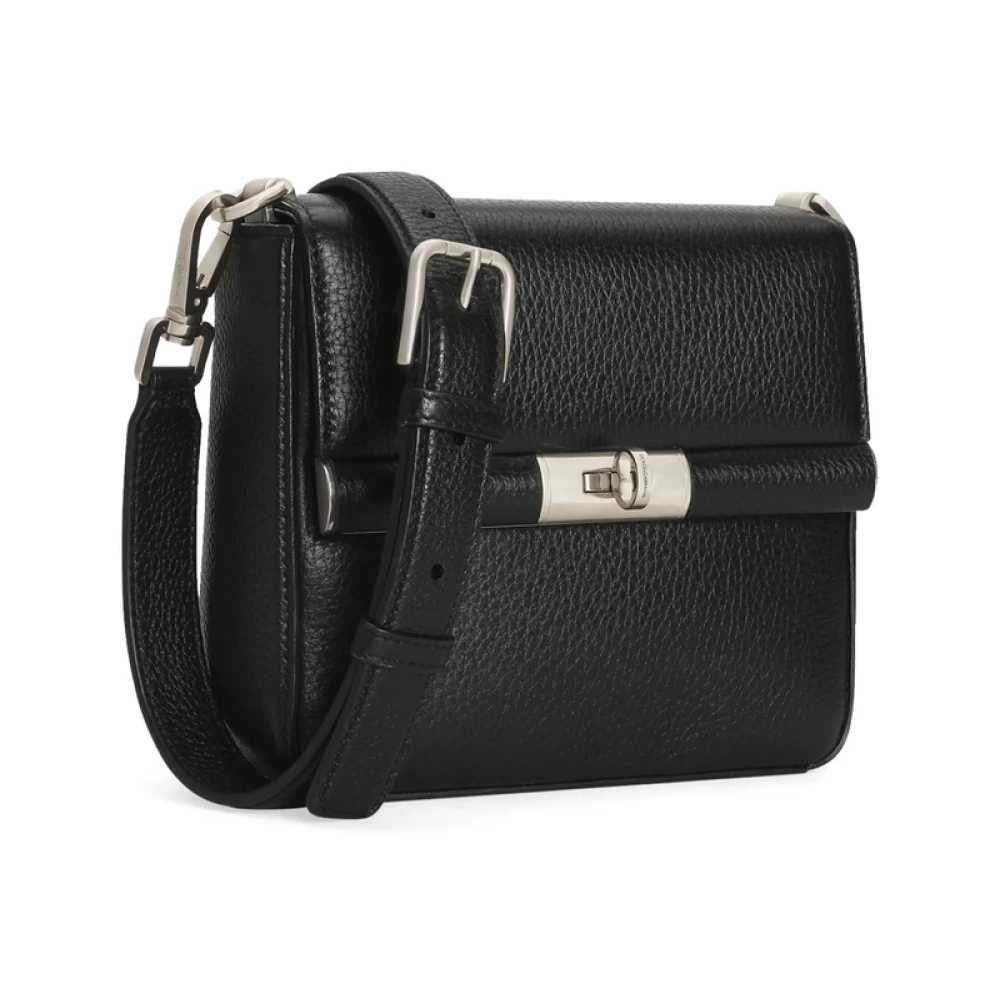 Dolce & Gabbana Zwarte Twist-Lock Bum Bag Black Heren