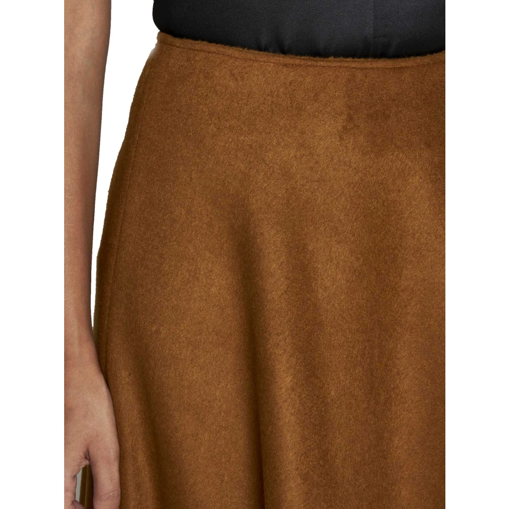 Blanca Vita Terracotta Bruin Wollen A-Lijn Rok Brown Dames