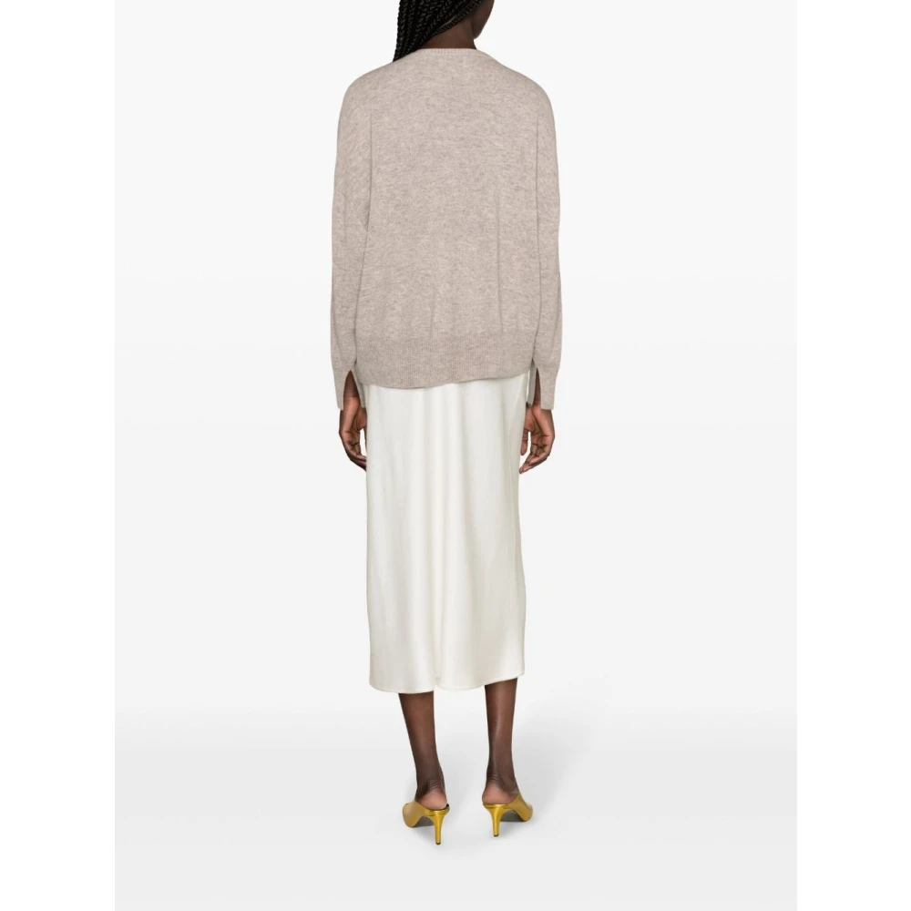 Loulou Studio Beige Cashmere Crew Neck Sweater Beige Dames