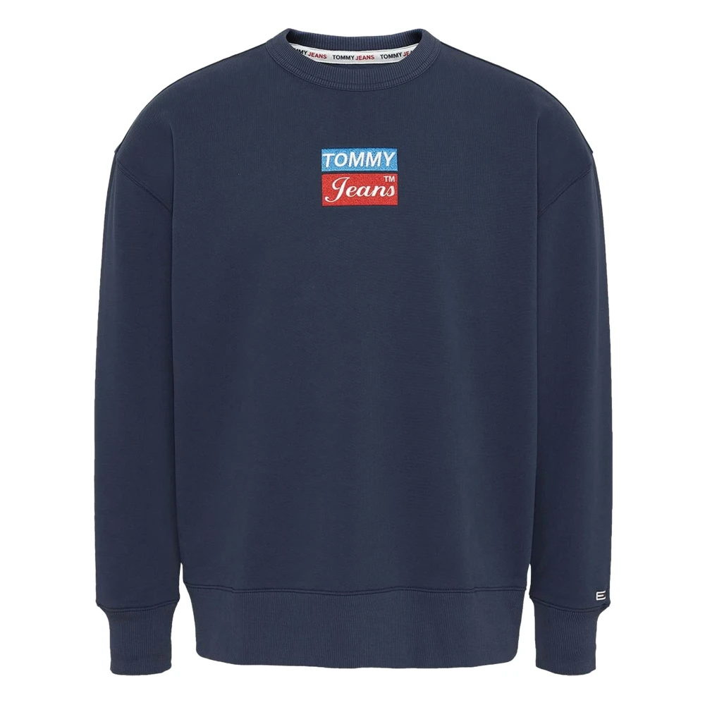 Tommy Jeans Hoodie Blue Heren