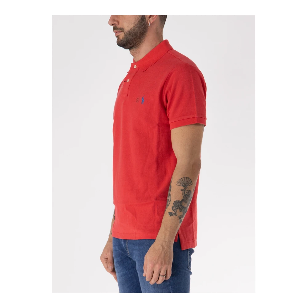 Polo Ralph Lauren Polo met Korte Mouwen en Geborduurd Logo Red Heren