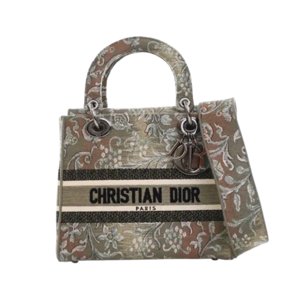 Dior Vintage Pre-owned Canvas dior-bags Gray Dames