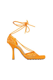 Orange Lederabsätze